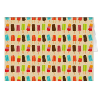Fun and Colourful Popsicles Retro Pattern
