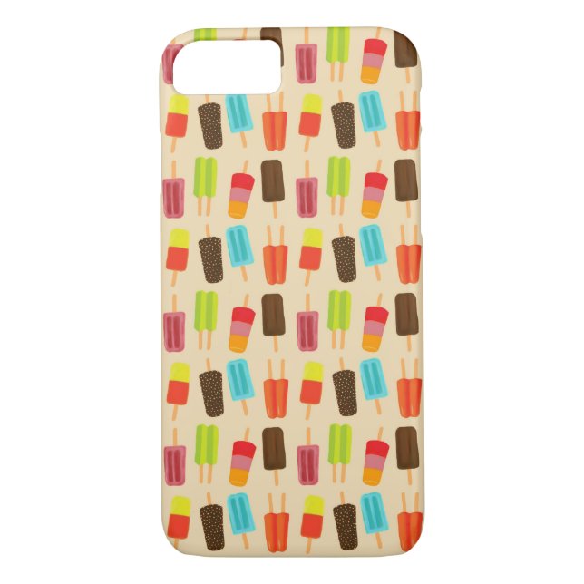 Fun and Colourful Popsicles Retro Pattern Case-Mate iPhone Case (Back)
