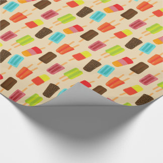 Fun and Colourful Popsicles Retro Pattern Wrapping Paper
