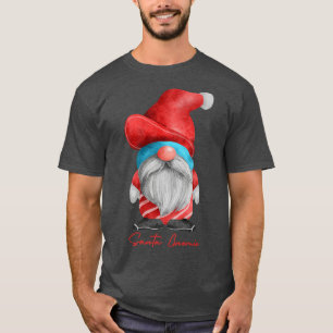 Fun and Cool Santa Gnomie Merry Christmas Happy Ho T-Shirt