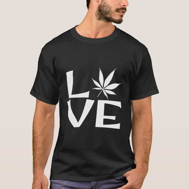 Fun And Cute Party Pot Leaf Stoner Lovers Quote T-Shirt (Front)