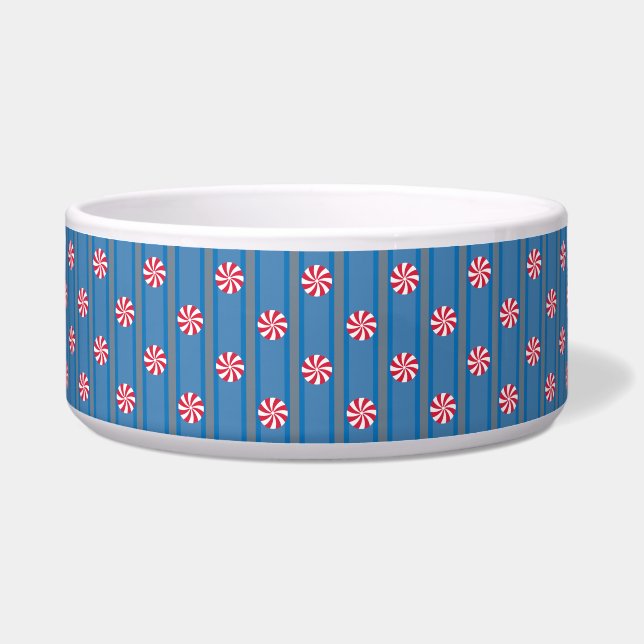 Fun and Fancy Blue Christmas Peppermint Candy (Front)