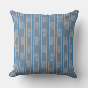 Fun and Fancy Blue Grey Popcorn Cushion