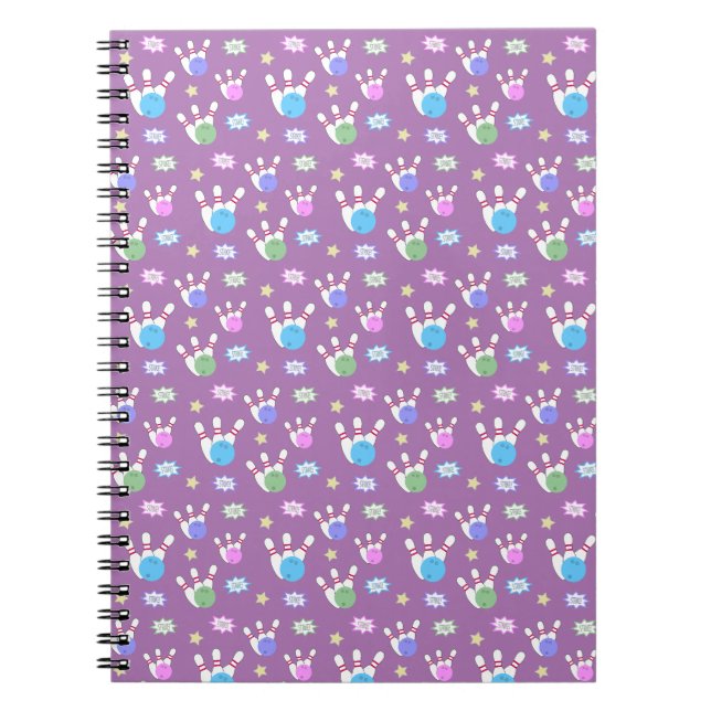 Fun and Fancy Bowling Pattern Notebook (Front)