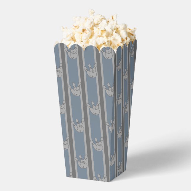 Fun and Fancy Bowling  Popcorn Favour Box (Popped)