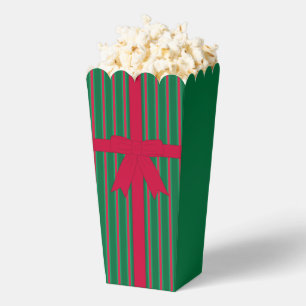Fun and Fancy Christmas Bow Popcorn Favour Box