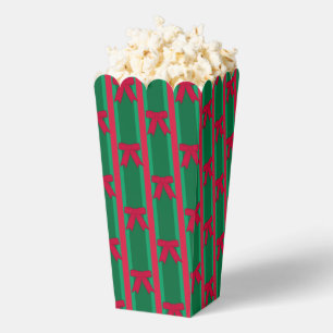 Fun and Fancy Christmas Bow Popcorn Favour Box