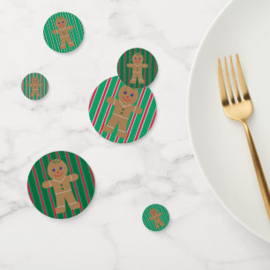 Fun and Fancy Christmas Gingerbread Man Confetti