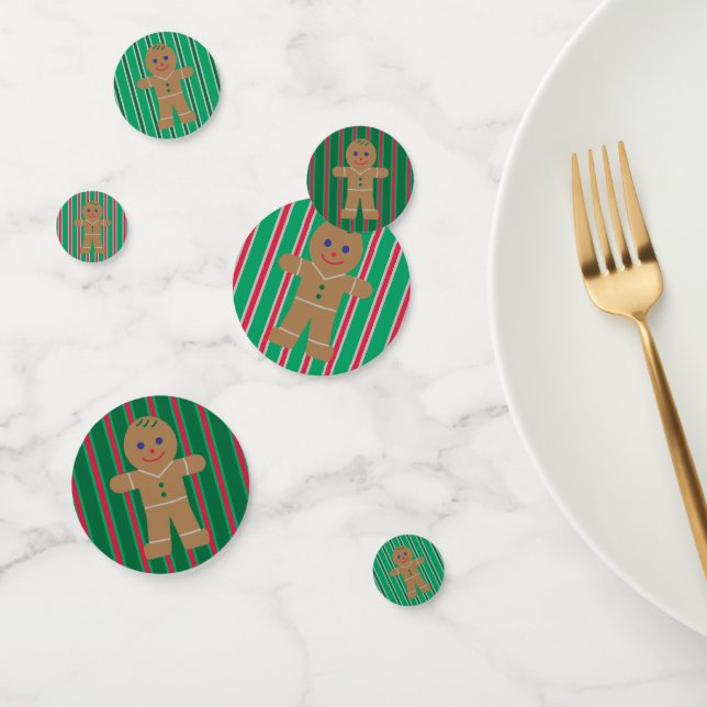 Fun and Fancy Christmas Gingerbread Man Confetti (Group)