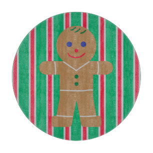 Fun and Fancy Christmas Gingerbread Man Cutting Board