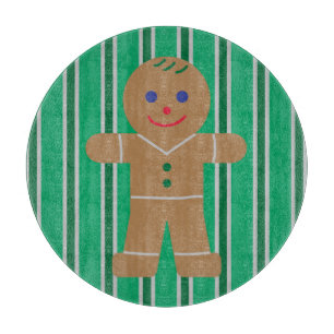 Fun and Fancy Christmas Gingerbread Man Cutting Board