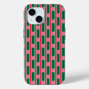 Fun and Fancy Christmas Peppermint Candy iPhone 15 Case