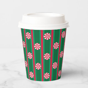 Fun and Fancy Christmas Peppermint Candy Paper Cups