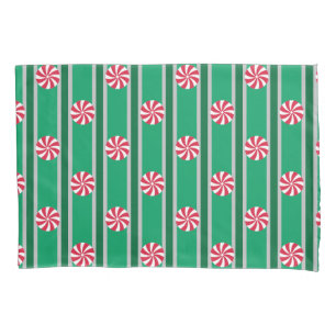 Fun and Fancy Christmas Peppermint Candy Pillowcase