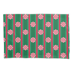 Fun and Fancy Christmas Peppermint Candy Pillowcase