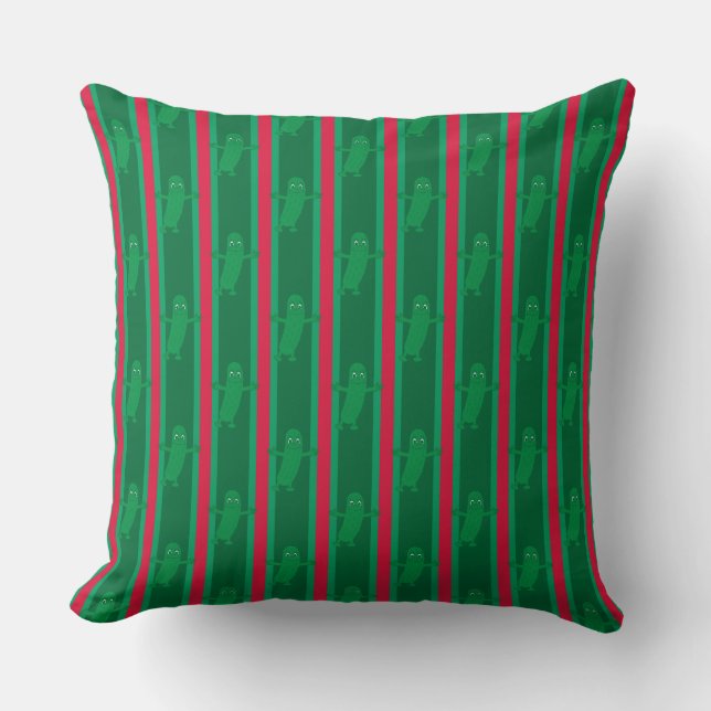 Fun and Fancy Christmas Pickle Cushion (Front)