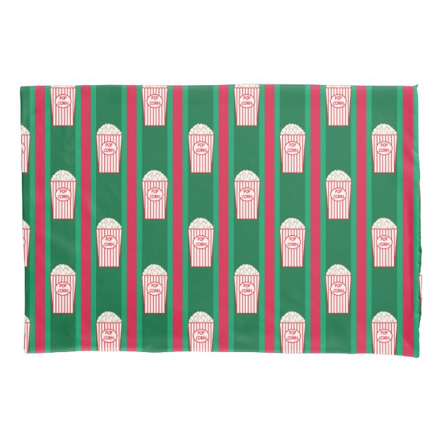 Fun and Fancy Christmas Popcorn Pillowcase (Front)
