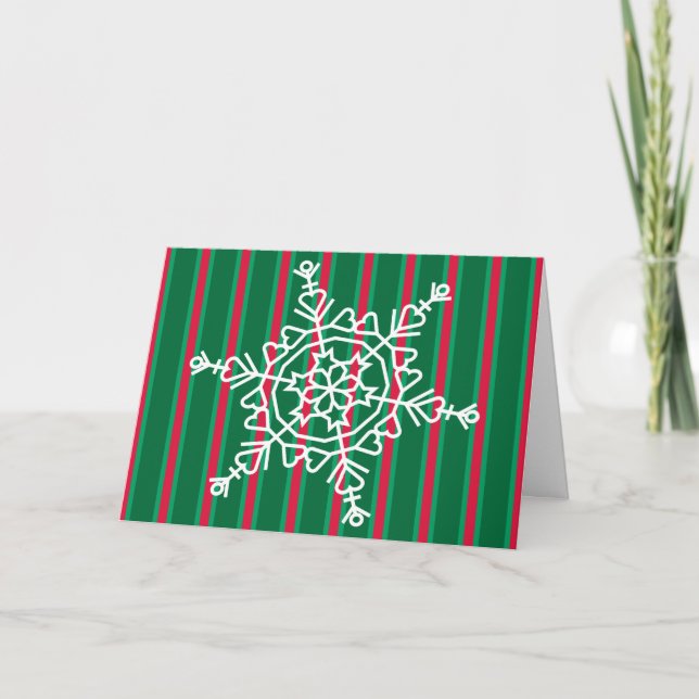 Fun and Fancy Christmas Snowflake Invitation (Front)