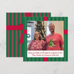 Fun and Fancy Christmas Snowman Detective Holiday Card