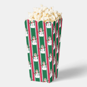 Fun and Fancy Christmas Snowman Detective Popcorn Favour Box