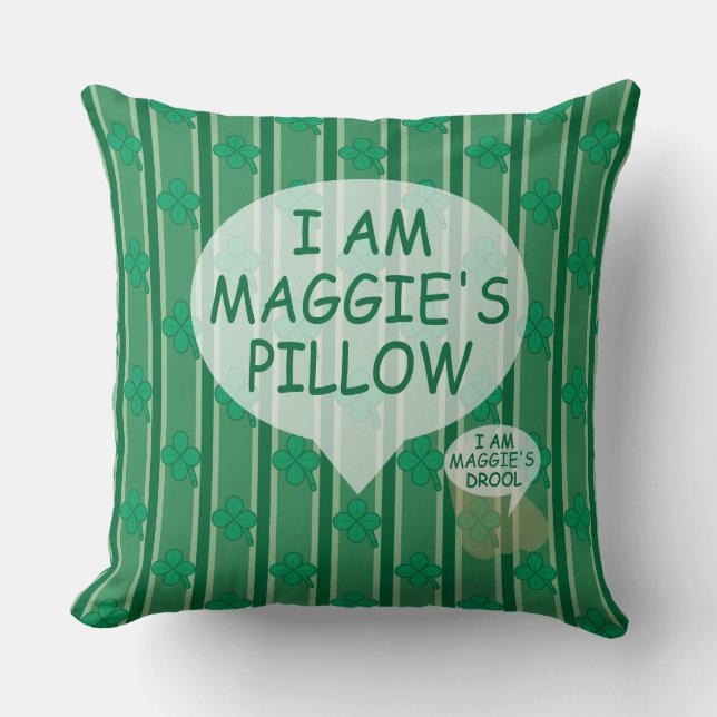 Fun and Fancy Customisable 4 Leaf Clover Cushion (Front)