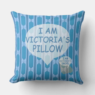 Fun and Fancy Customisable Butterfly Striped Cushion