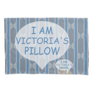 Fun and Fancy Customisable Butterfly Striped Pillowcase