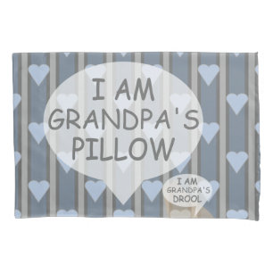 Fun and Fancy Customisable Heart Striped Pillowcase