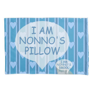 Fun and Fancy Customisable Heart Striped Pillowcase