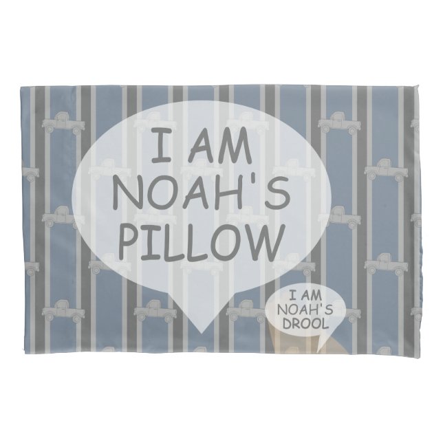 Fun and Fancy Customisable Pickup Truck Pillowcase (Front)