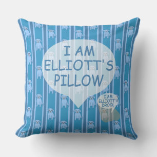 Fun and Fancy Customisable Puppy Striped Cushion