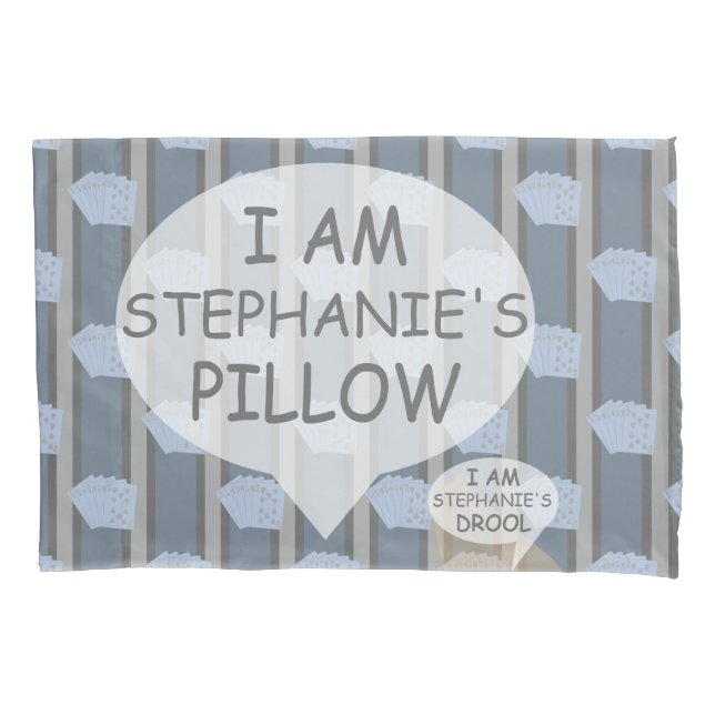 Fun and Fancy Customisable Royal Flush Pillowcase (Front)