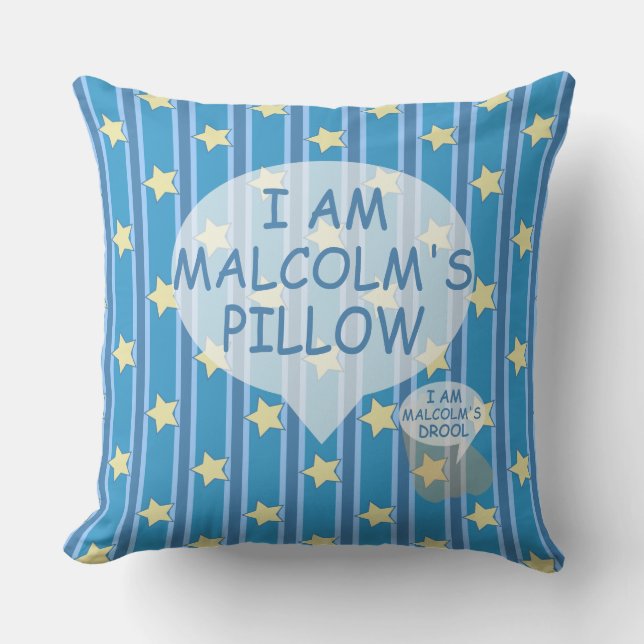Fun and Fancy Customisable Star Striped Cushion (Front)