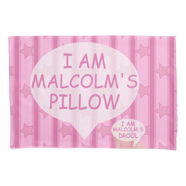 Fun and Fancy Customisable Star Striped Pillowcase (Front)