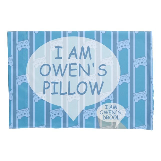 Fun and Fancy Customisable Video Game Controller Pillowcase (Front)
