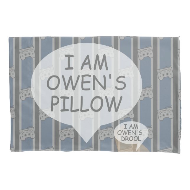 Fun and Fancy Customisable Video Game Controller Pillowcase (Front)