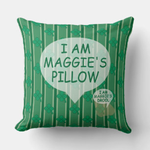 Fun and Fancy Customizable 4 Leaf Clover Cushion