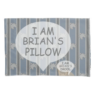 Fun and Fancy Customizable Puzzle Piece Striped Pillowcase