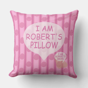 Fun and Fancy Customizable Spiral Striped Cushion