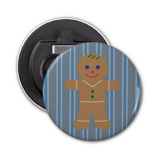 Fun and Fancy Gingerbread Man Bottle Opener (Front)
