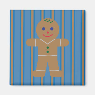 Fun and Fancy Gingerbread Man Magnet