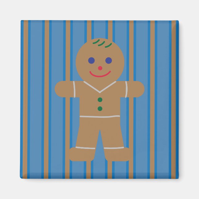 Fun and Fancy Gingerbread Man Magnet (Front)