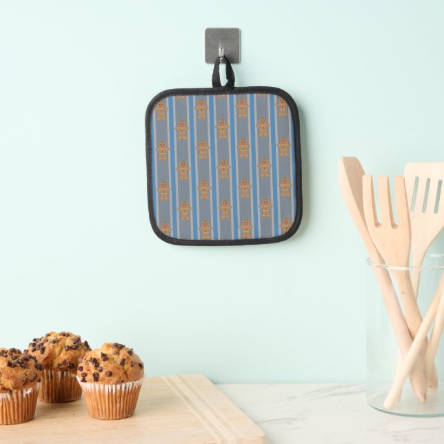 Fun and Fancy Gingerbread Man Pot Holder (Insitu(Hanging))