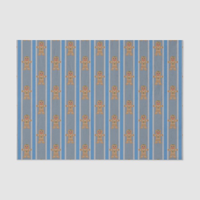 Fun and Fancy Gingerbread Man Tissue Paper (Front)