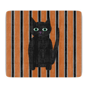 Fun and Fancy Halloween Black Cats Cutting Board