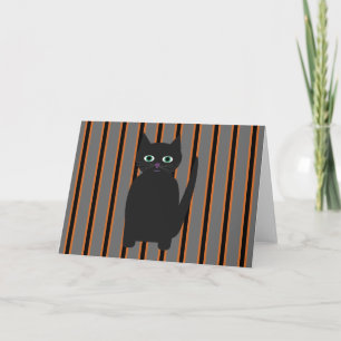 Fun and Fancy Halloween Black Cats Invitation