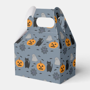 Fun and Fancy Halloween Cat Ghost Pumpkin Web Favour Box