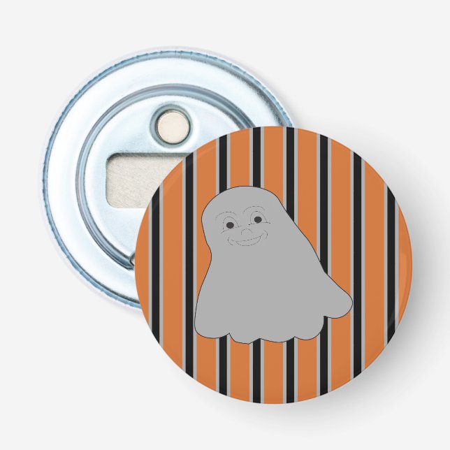 Fun and Fancy Halloween Ghosts Bottle Opener (Front)