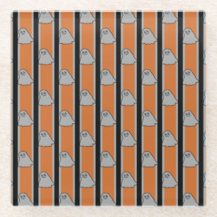 Fun and Fancy Halloween Ghosts Glass Coaster