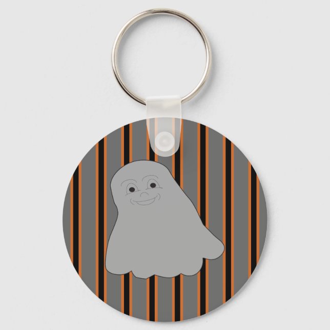 Fun and Fancy Halloween Ghosts Key Ring (Front)